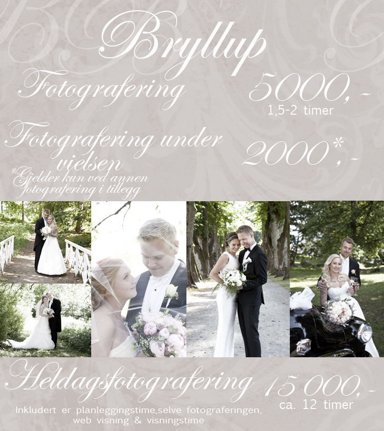 Tilbud på bryllupsfotografering